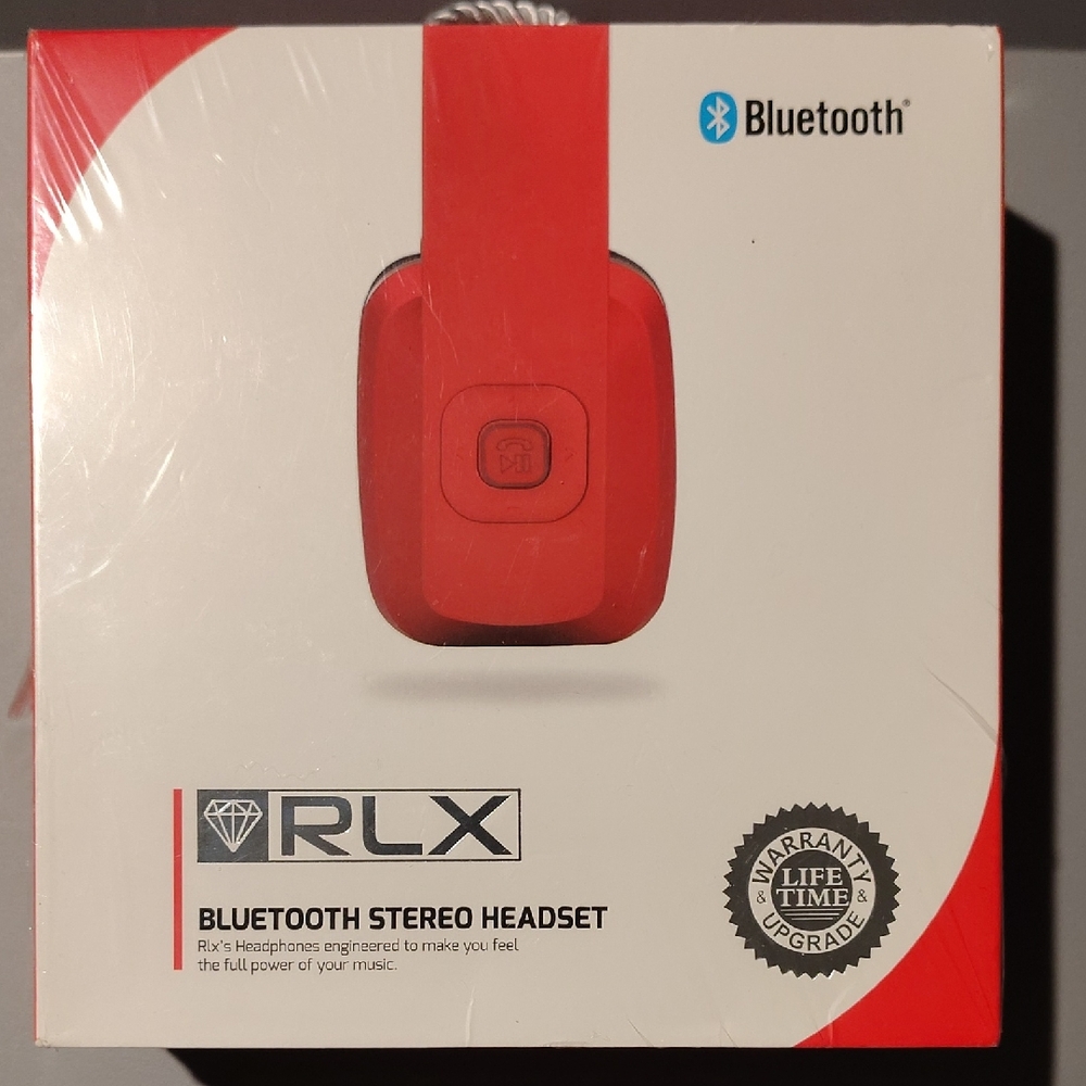 Red Bluetooth On-Ear Headphones